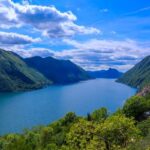 Panorama sul Lago di Lugano nel Borgo di Castello in Val Solda