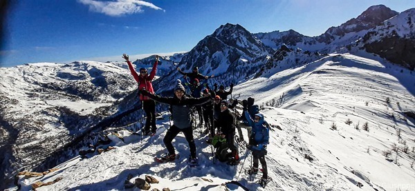 Trekking Ciaspole Valle Maira gruppo Trekkign Gallarate Milano Legnano