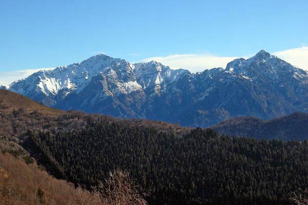Vista Sul Gruppo Delle Grigne Dal Monte San Primo