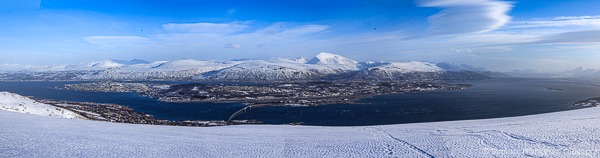 Panorama su Tromso Trekking e Ciaspolate Circolo Polare Artico