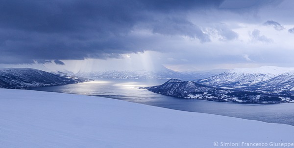 Panorama sul fiordo norvegese