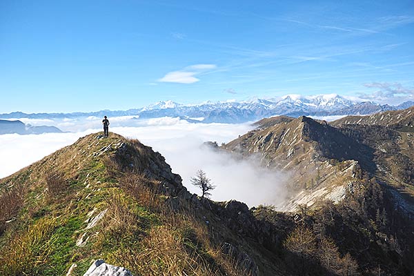 Trekking Milano Lifeintrek Monte Mater tratto di cresta