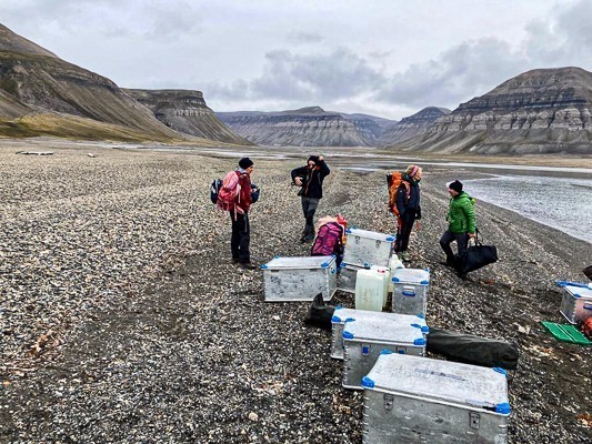 Trekking Svaldard longyearbyen Skambutka