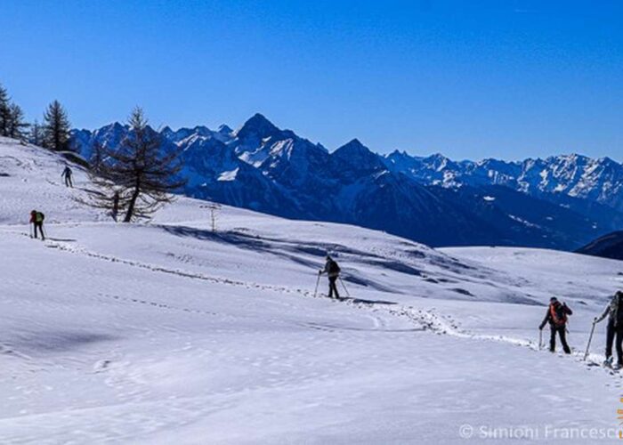 Ciaspolata Aosta Monte Mars Ciaspole Ciaspolata Lago Vargno Punta Leretta Ciaspole Neve gressoney Trek trekking val d'Aosta Lifeintrek