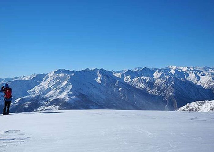 Ciaspolata Monte Portola Punta Cressa aosta Gressoney Neve Panorami Cime Valdostane Monte Challand Avic Mars Trekking Trek Lifeintrek Organizzati Lombardia Milano