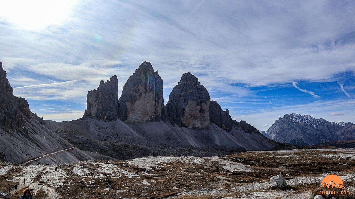 Trek Val Pusteria Tre cime di Lavaredo dal Rifugio Locatelli Sud Tirolo Trekking Lifeintrek