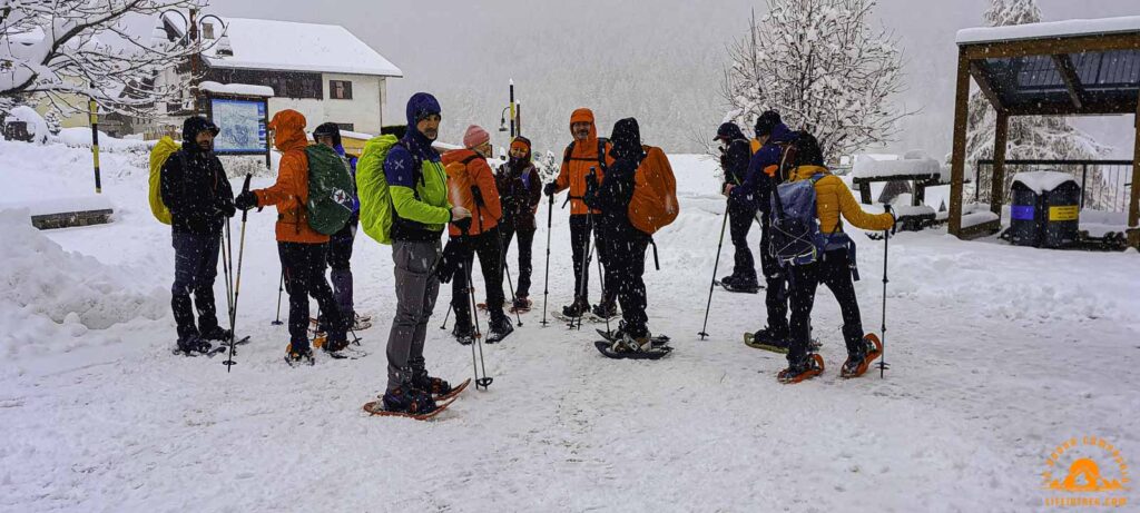 Ciaspolata Chamois Aosta Neve Trekking Gruppo Escursionistico Lifeintrek