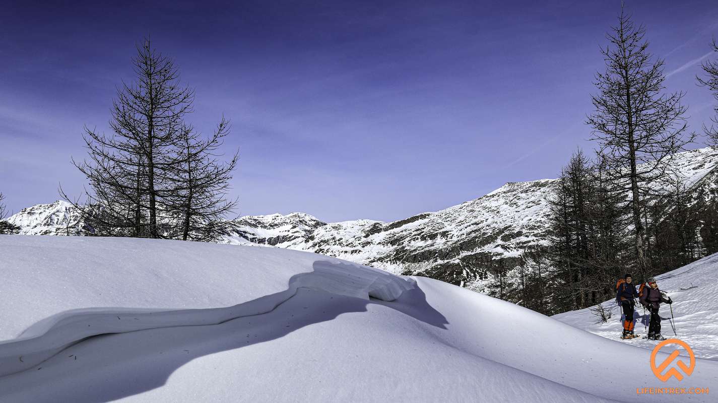 Gruppo Trekking Piemonte Torino Rifugio Jervis Ciaspole Neve Lifeintrek - Copia