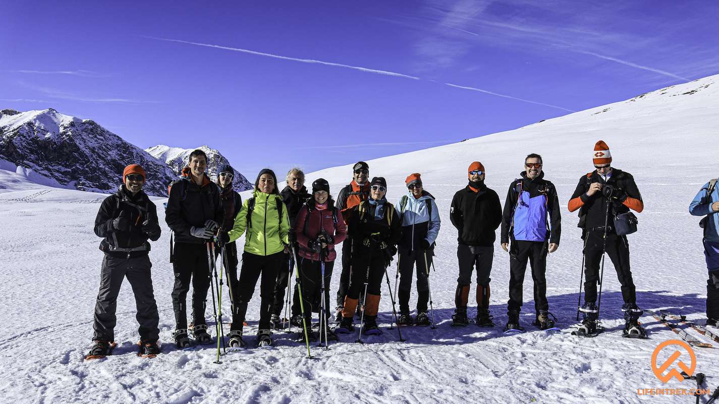 Lifeintrek Ciaspolate Val di Thuras Capanna Mautino Trekking Piemonte zainoinspalla Gruppo Trekking Piemonte Torino Milano