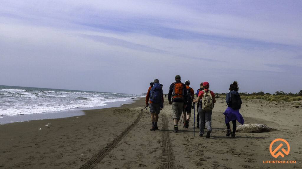 Camminare Trekking Sulla Sabbia