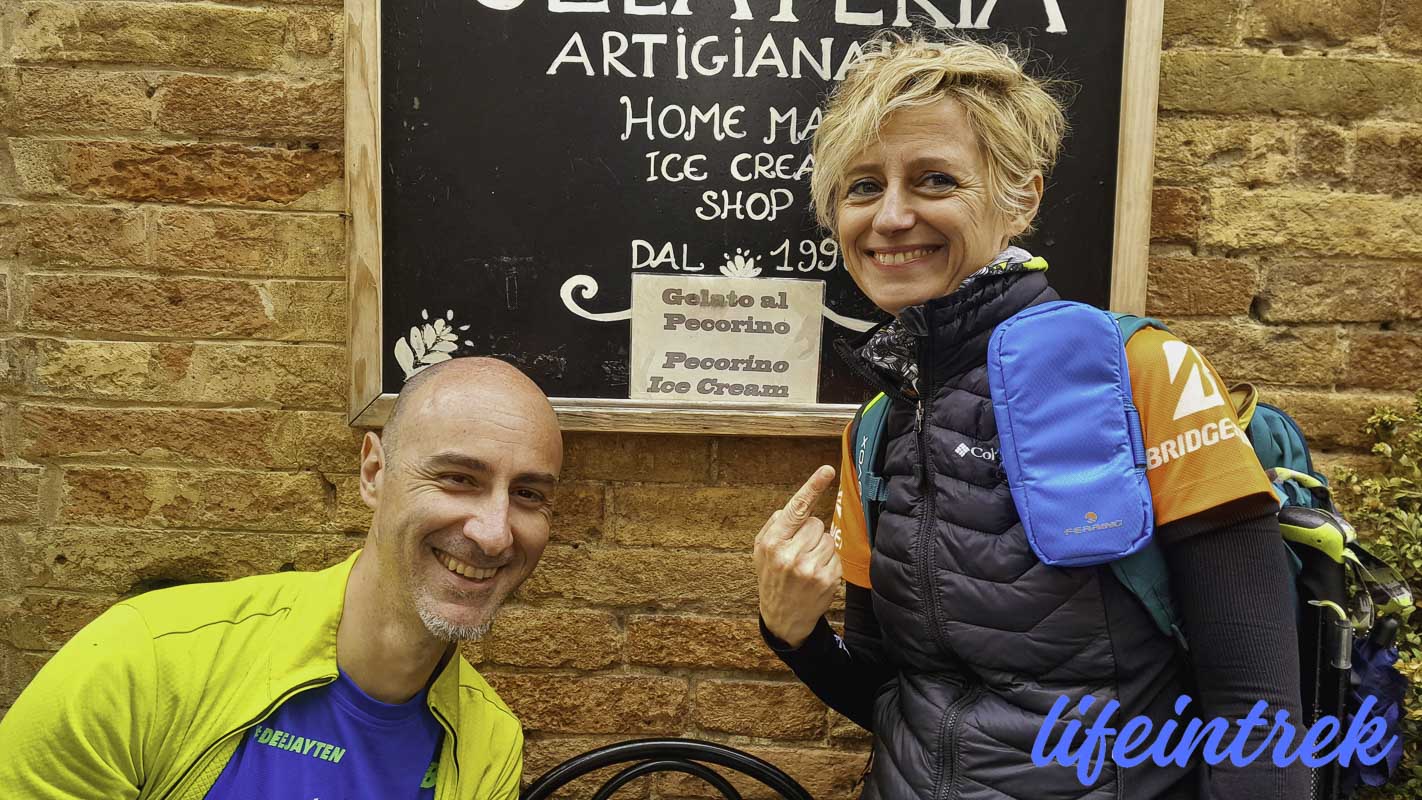 Trekking Val Orcia Lifeintrek Gelato al Pecorino di Pienza