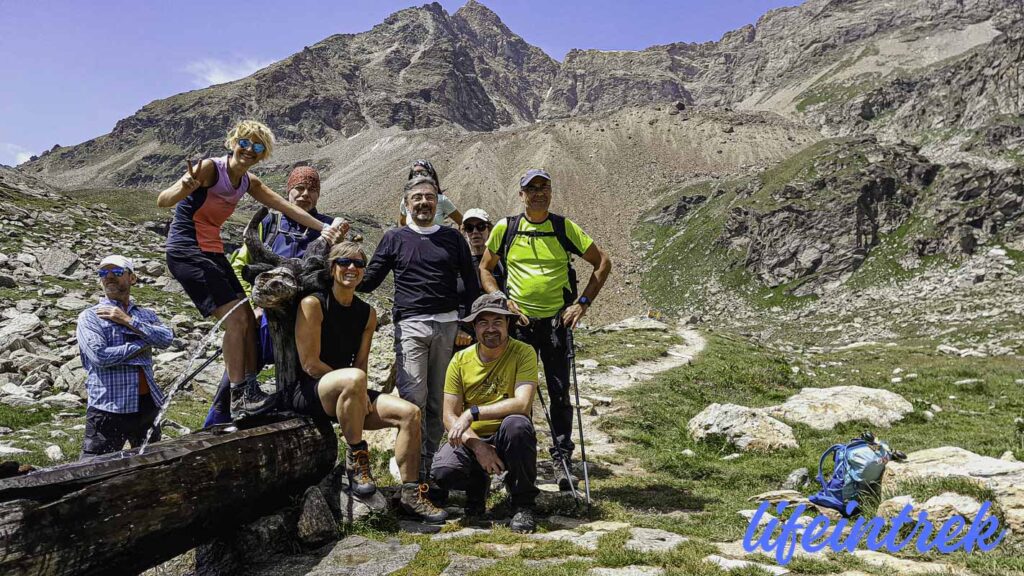 Gruppo trekking Bivacco Reboulaz