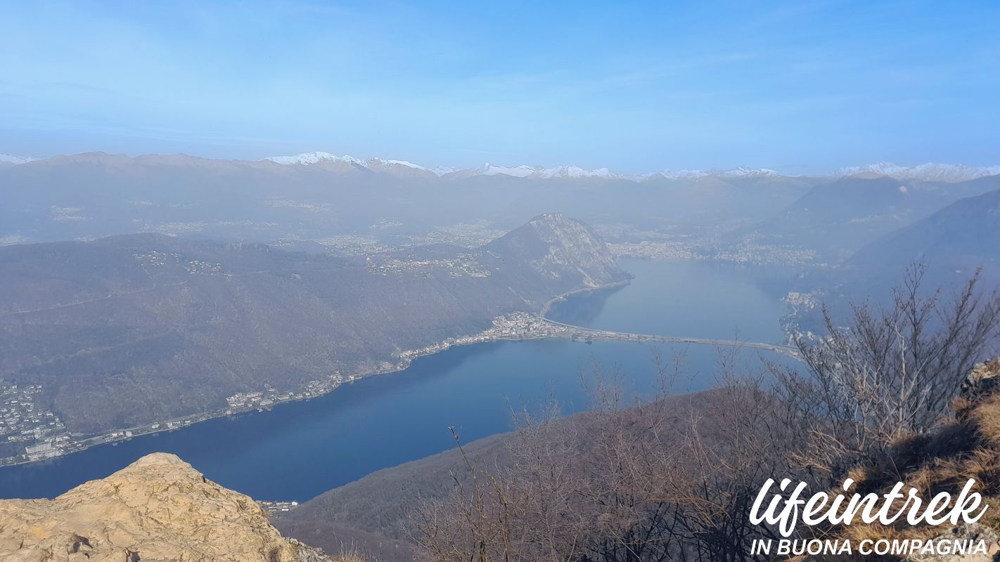 Panorama Dall vetta del monte San Giorgio