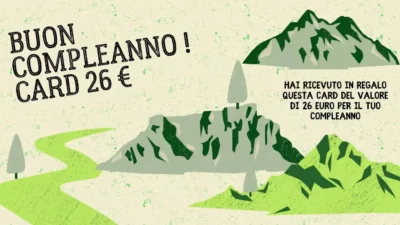 BUONO REGALO COMPLEANNO 26 €