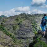 Val Gargassa Parco Del Beigua Tratto e tratti Sentiero Attrezzato Sentiero Rocce Nere con corda