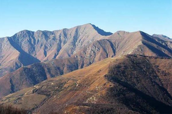 Monte Spalavera sul lago maggiore